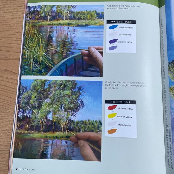 How to Draw & Paint Seasons David Lloyd Glover Acrylic Art Book Step by Step - Picture 5 of 7